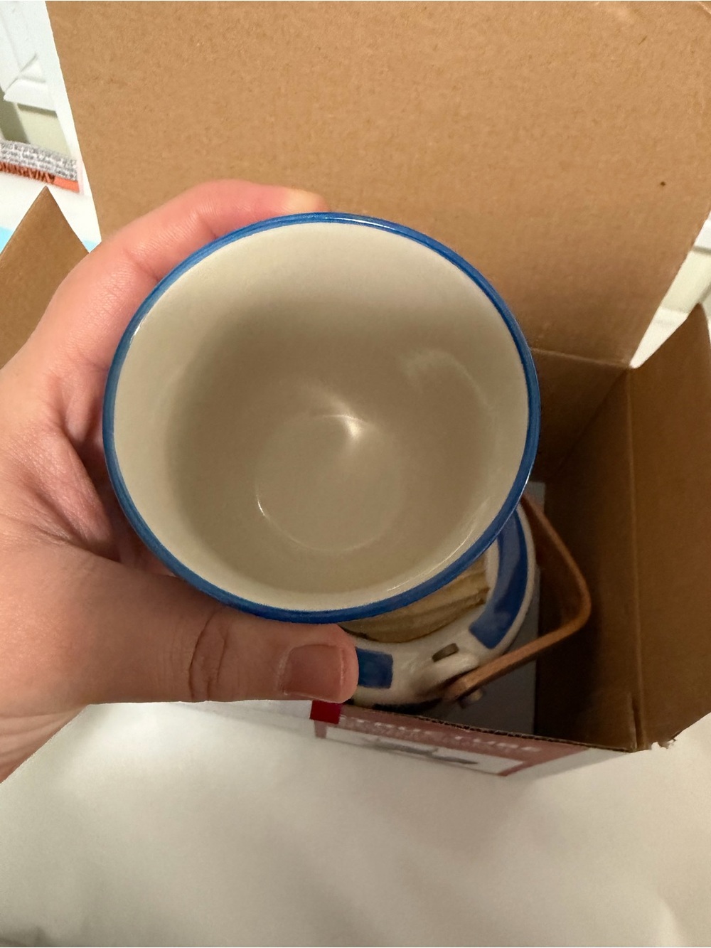Delph 3-Piece Ceramic Tea Set - Blue - Picture 6 of 8